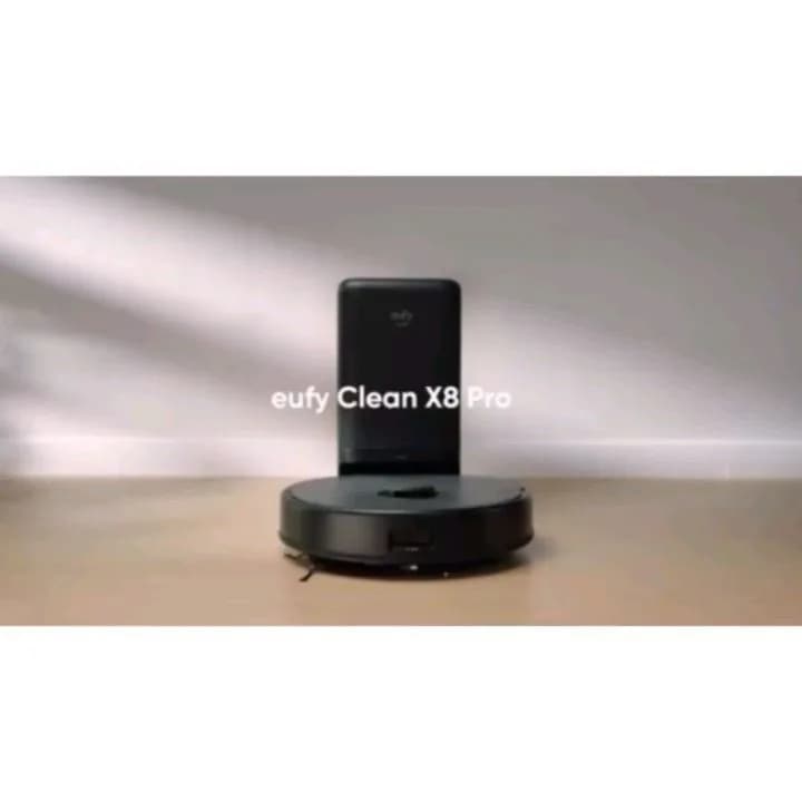 جارو رباتیک X8 Pro انکر، رنگ مشکی، جنس پلاستیک، دایره‌ای