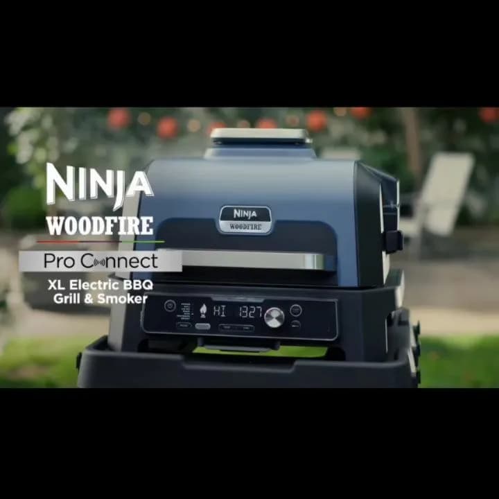 ایرفرایر گریل باربیکیو OG901 Ninja، رنگ آبی و سیاه، جنس فلز، حیاطی چندکاره