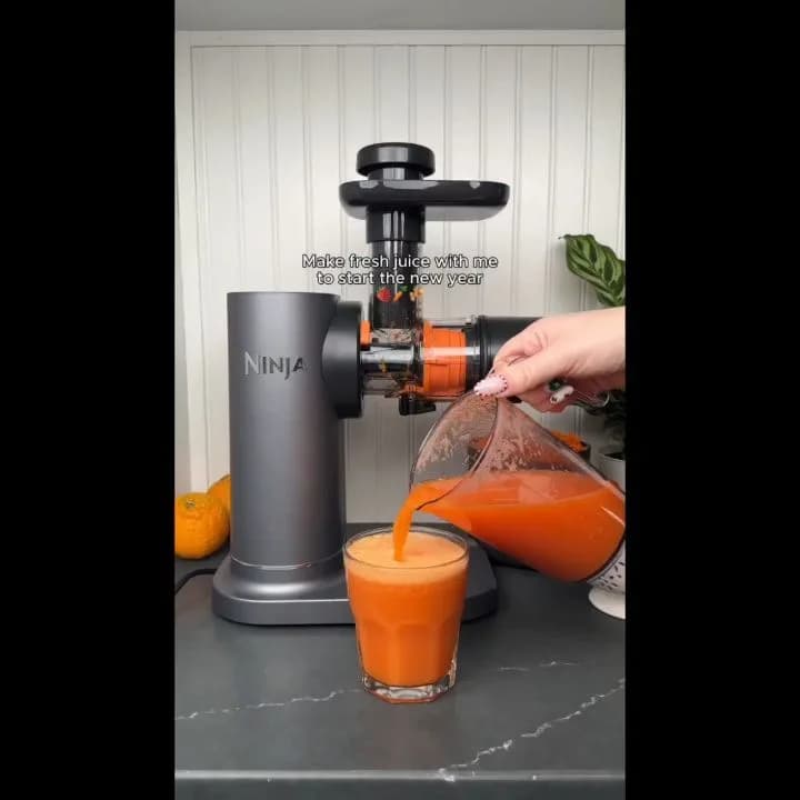 عصاره‌گیر و آبمیوه‌گیر JC151 Ninja، رنگ خاکستری و مشکی، جنس استیل و پلاستیک، ایستاده، برقی