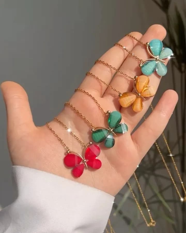 گردنبند پروانه سواروسکی