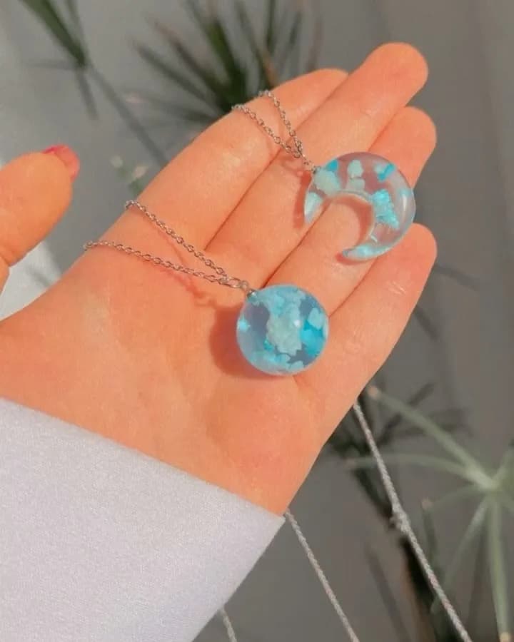گردنبند شبرنگ طرح ابر