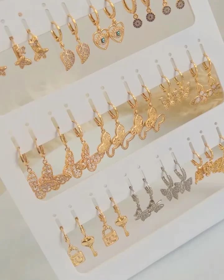 گوشواره نگیندار ضدحساسیت ysx