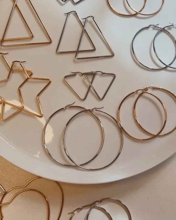 گوشواره اشکال هندسی