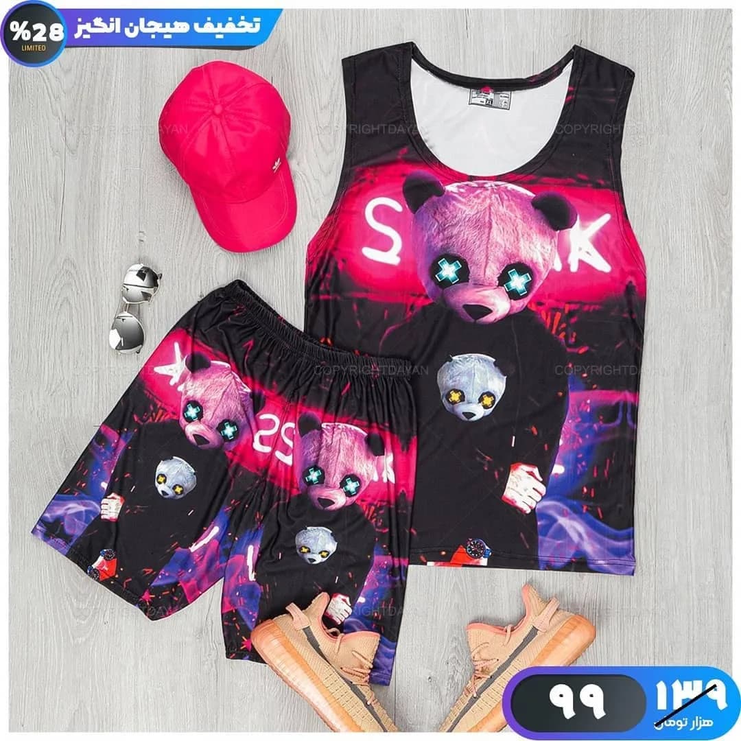 ست رکابی و شلوارک