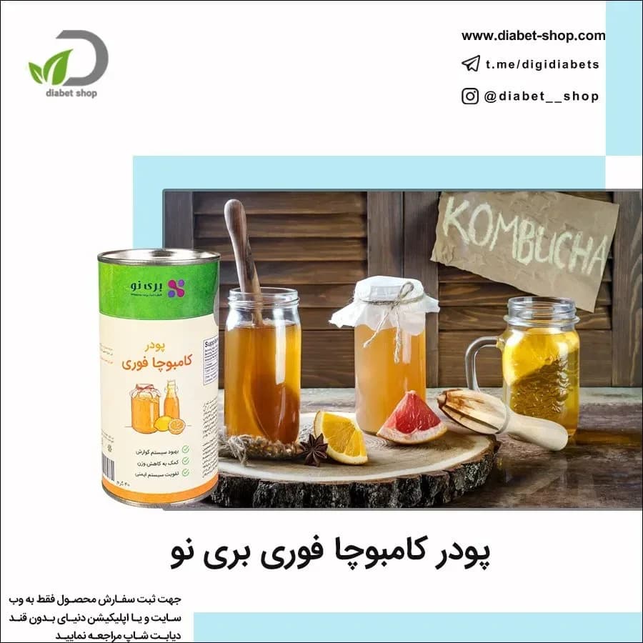 پودر کامبوچا فوری بری نو