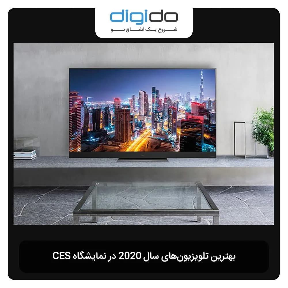 تلویزیون 8K QLED سامسونگ Q950TS، رنگ مشکی، جنس پلاستیک و فلز، صفحه تخت بزرگ