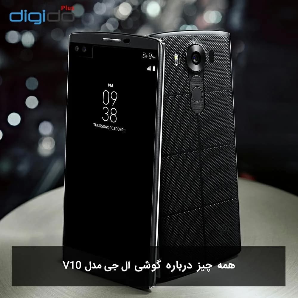 گوشی موبایل ال جی V10 LG، رنگ مشکی، لمسی، صفحه نمایش بزرگ