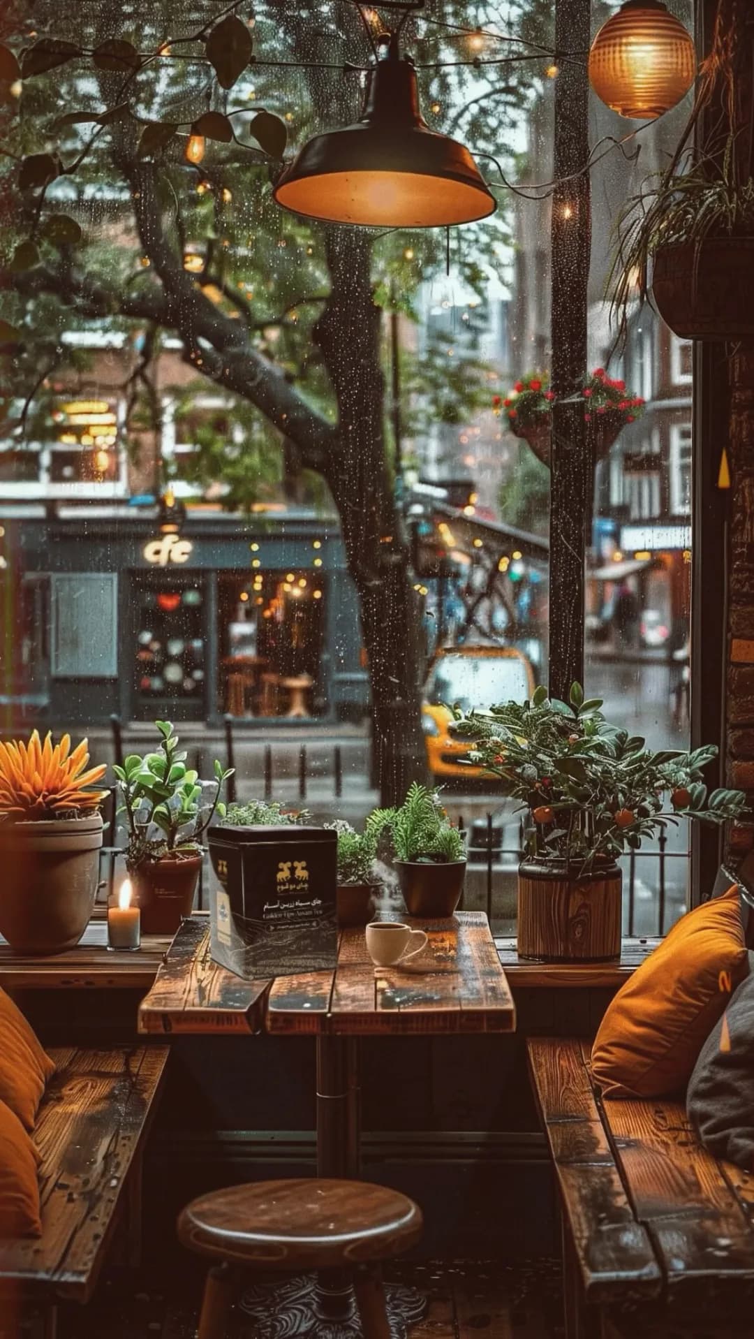 چای سیاه دوقوچ، رنگ مشکی و طلایی، جنس مقوا، جعبه مکعبی