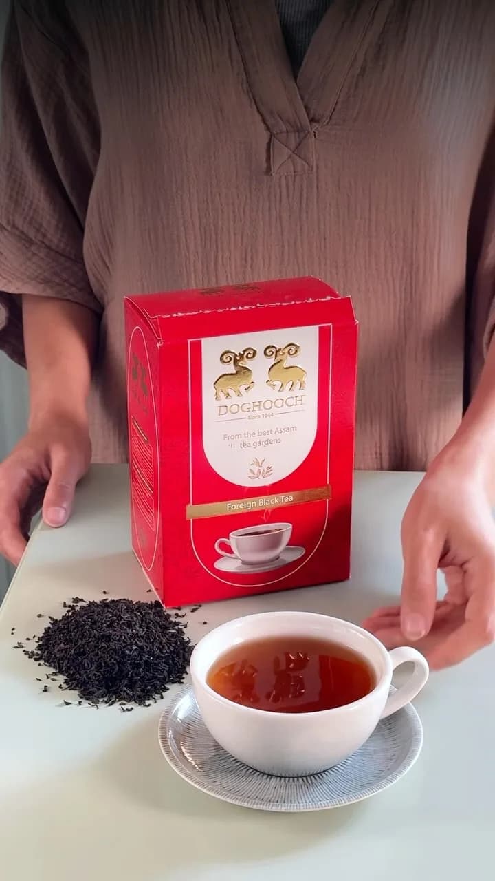 چای سیاه شکسته نیم‌ریز ممتاز ۴۰۰ گرمی دوقوچ