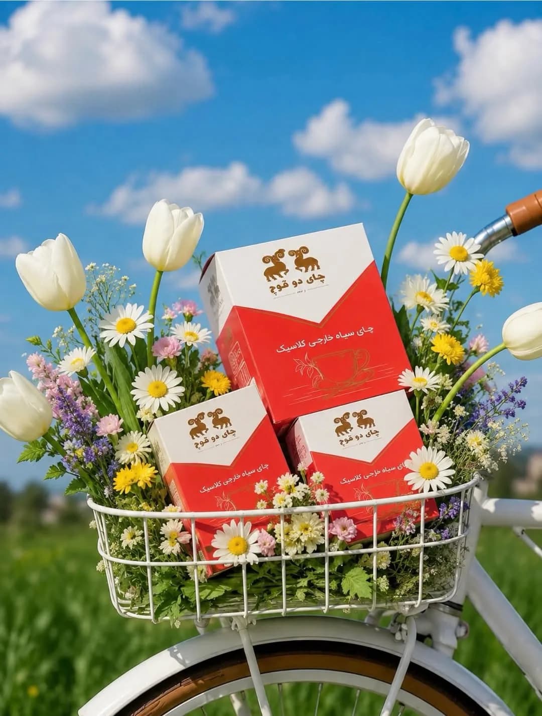 پک ترکیبی چای ساده ۴۵۰ گرمی دو قوچ
