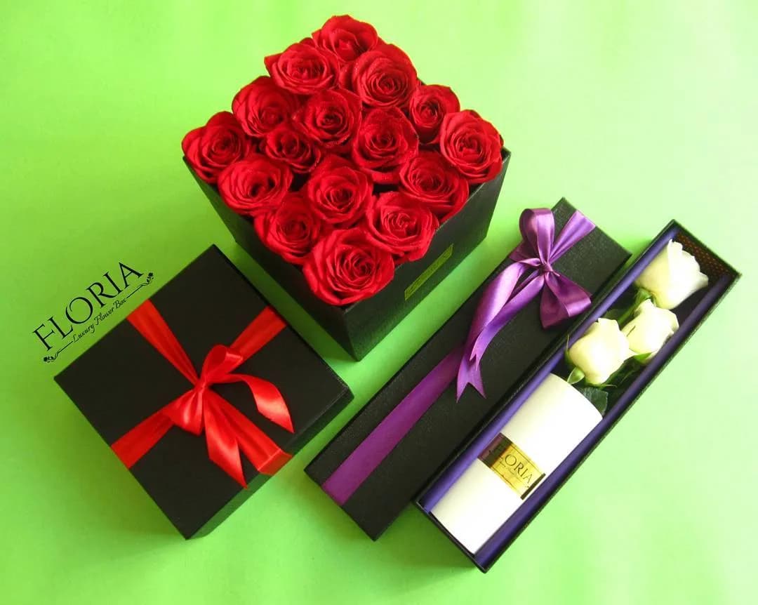 باکس گل رز و شکلات