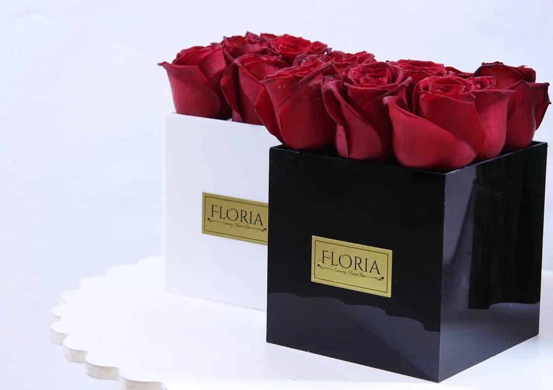 باکس گل رز قرمز