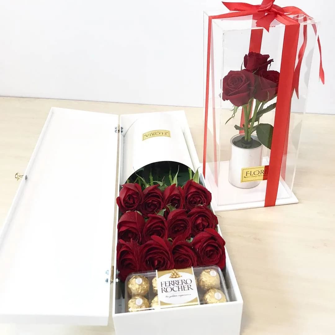 باکس گل و شکلات فلوریا