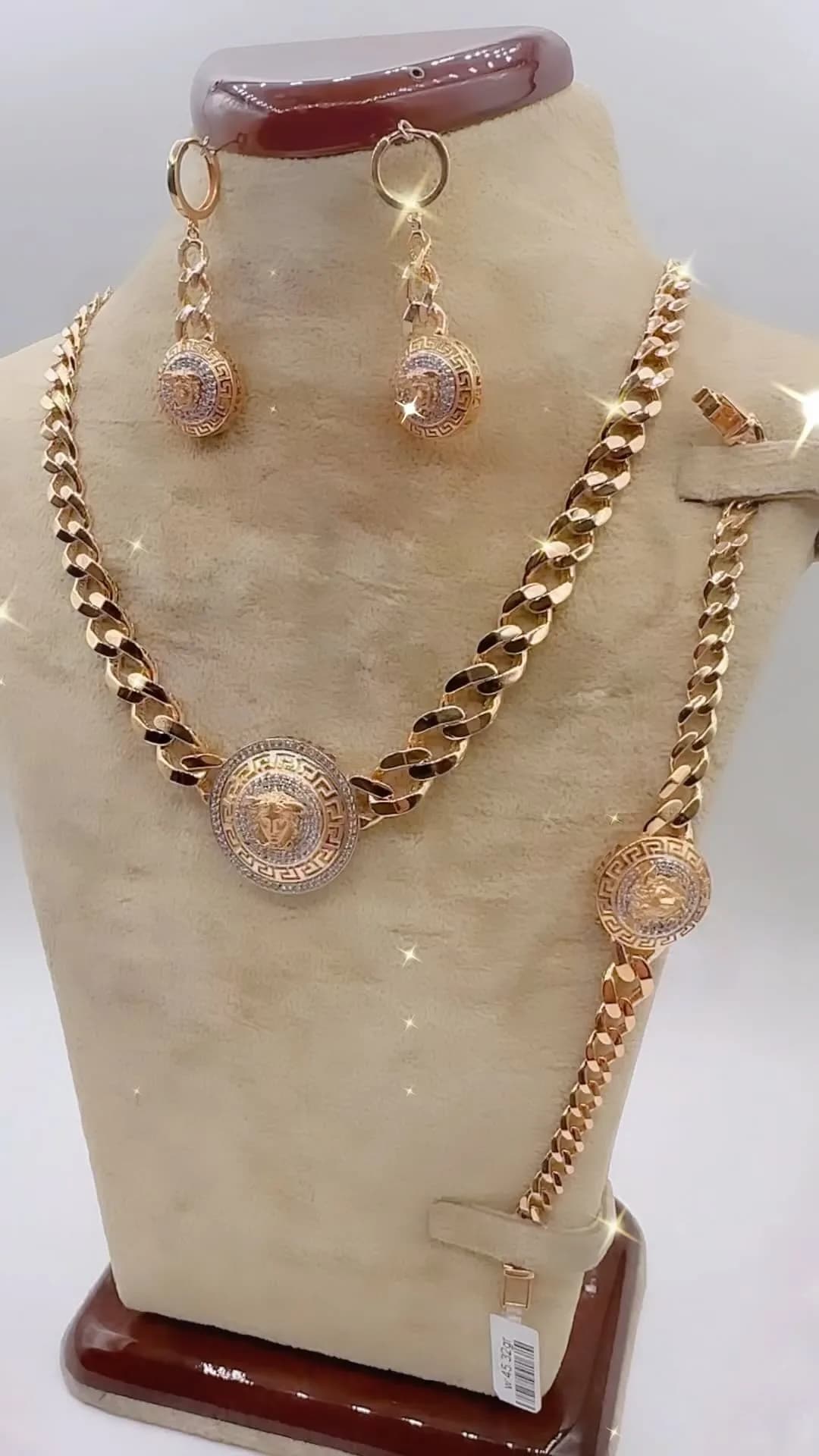 سرویس طلا طرح ورساچه رزگلد