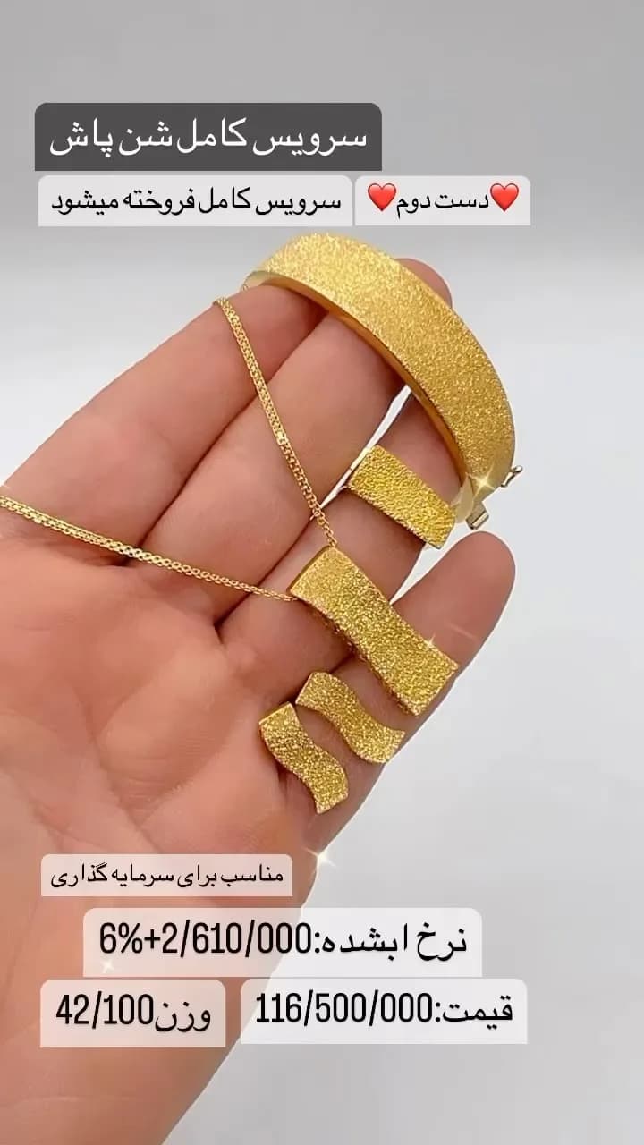 سرویس طلا شن پاش