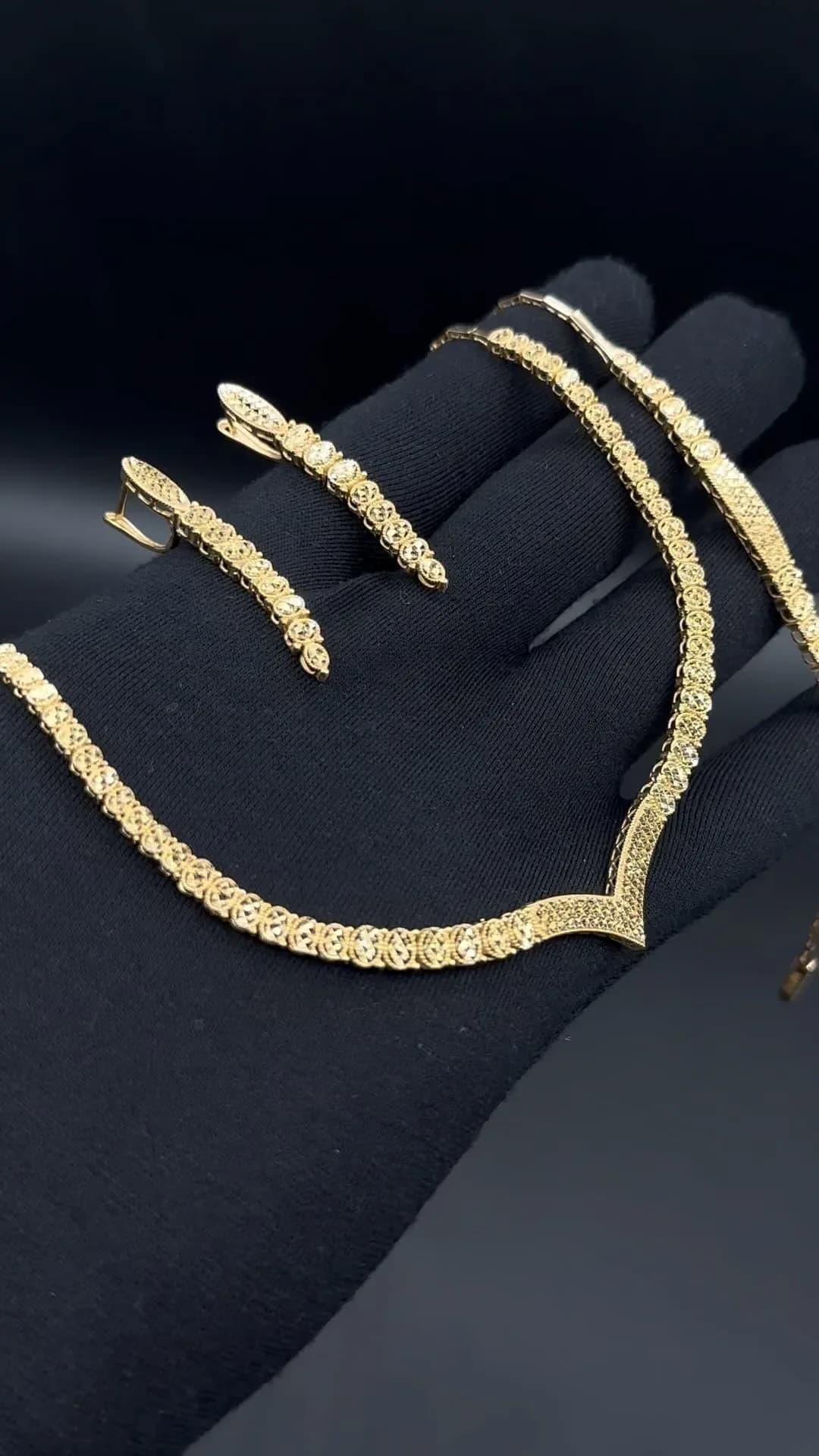 سرویس طلا تمام تراش جناقی