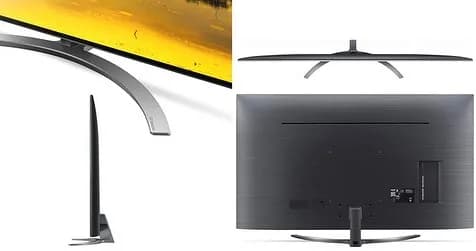 تلویزیون ال جی سری ۹ 4K، رنگ سیاه، منحنی