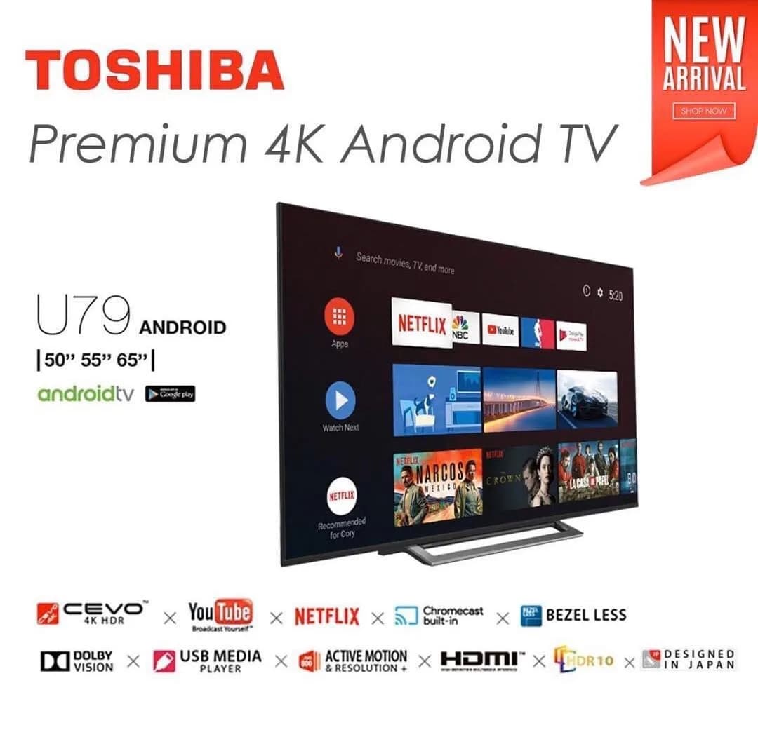 تلویزیون توشیبا 50U7950EE، رنگ مشکی، تلویزیون اندروید