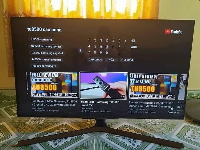 تلویزیون سامسونگ ۵۵ و ۶۵ اینچ TU8500، رنگ مشکی، جنس پلاستیک، تخت —