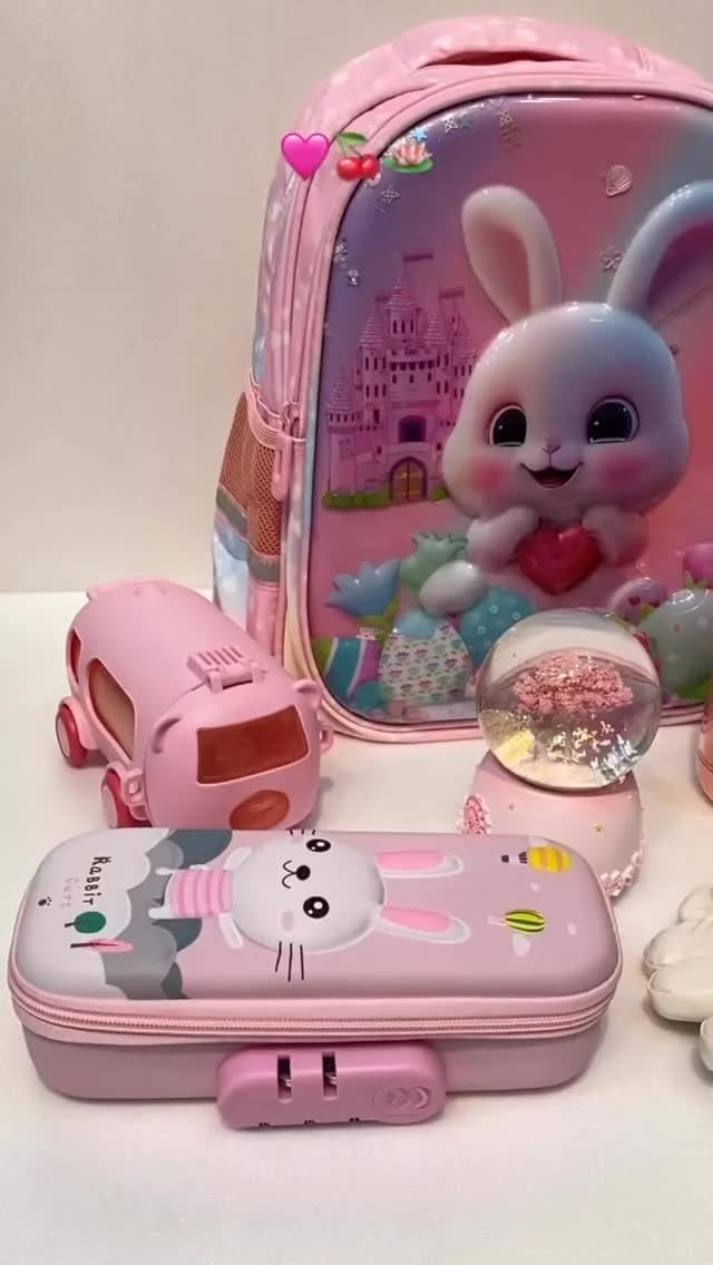 ست کوله مدرسه طرح خرگوش