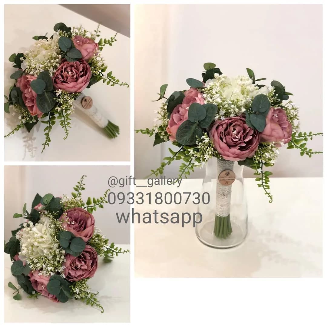 دسته گل عروس مصنوعی