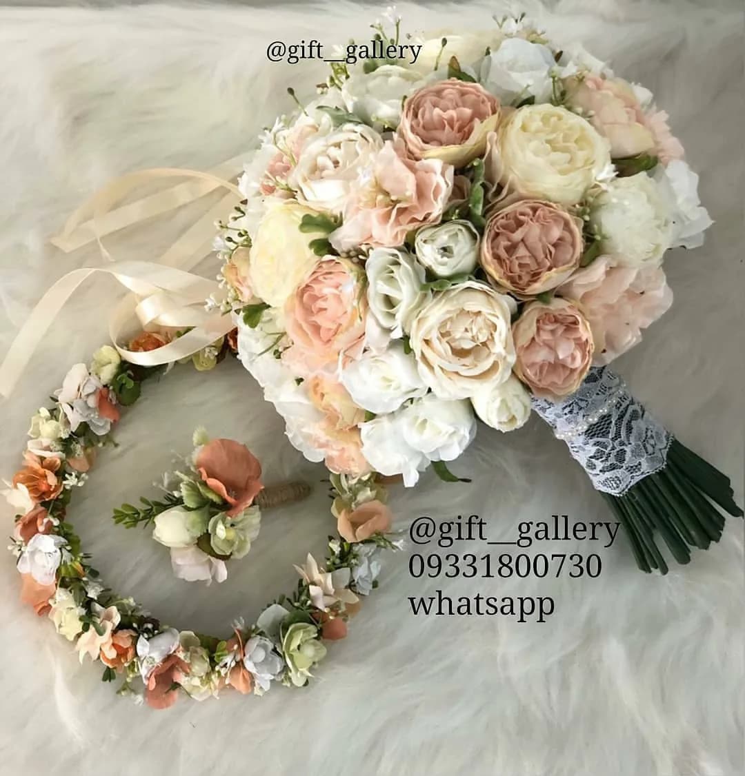 دسته گل عروس مصنوعی