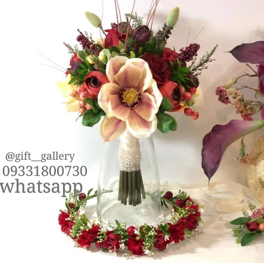 دسته گل عروس مصنوعی