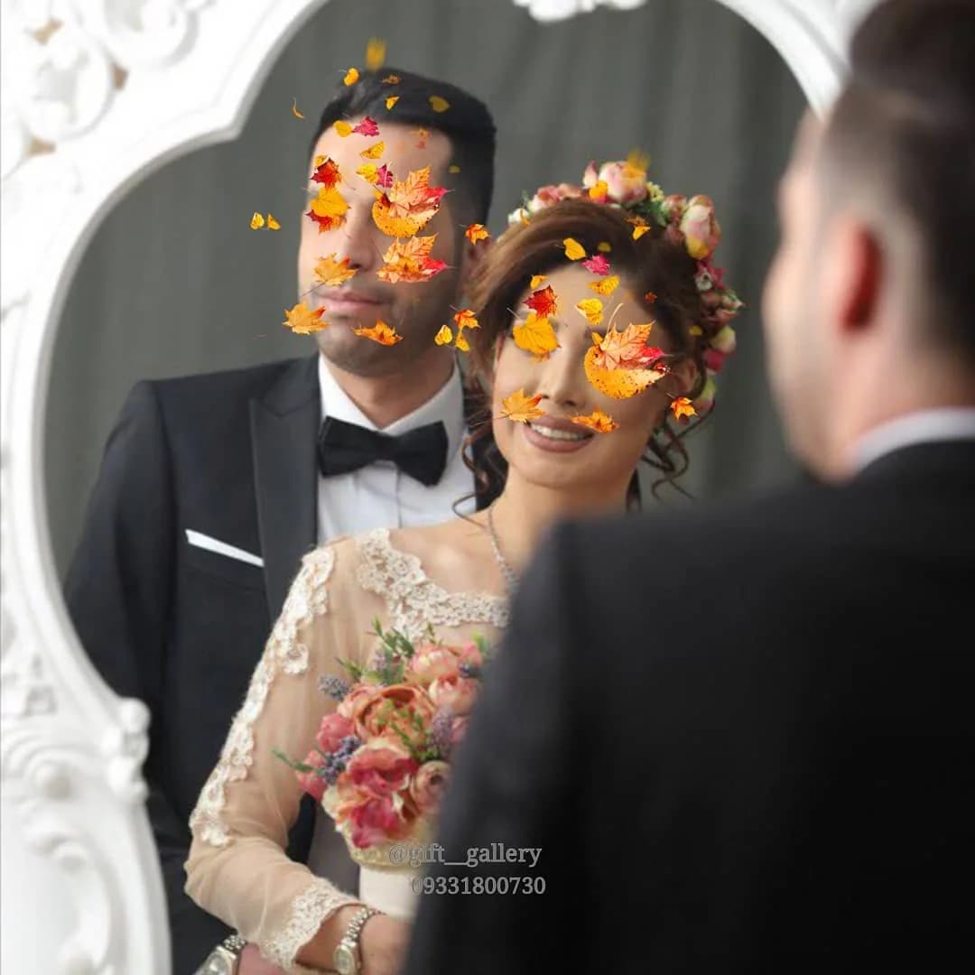 دسته گل عروس گیفت گالری، رنگ صورتی، سفید و سبز، گرد، دستهای