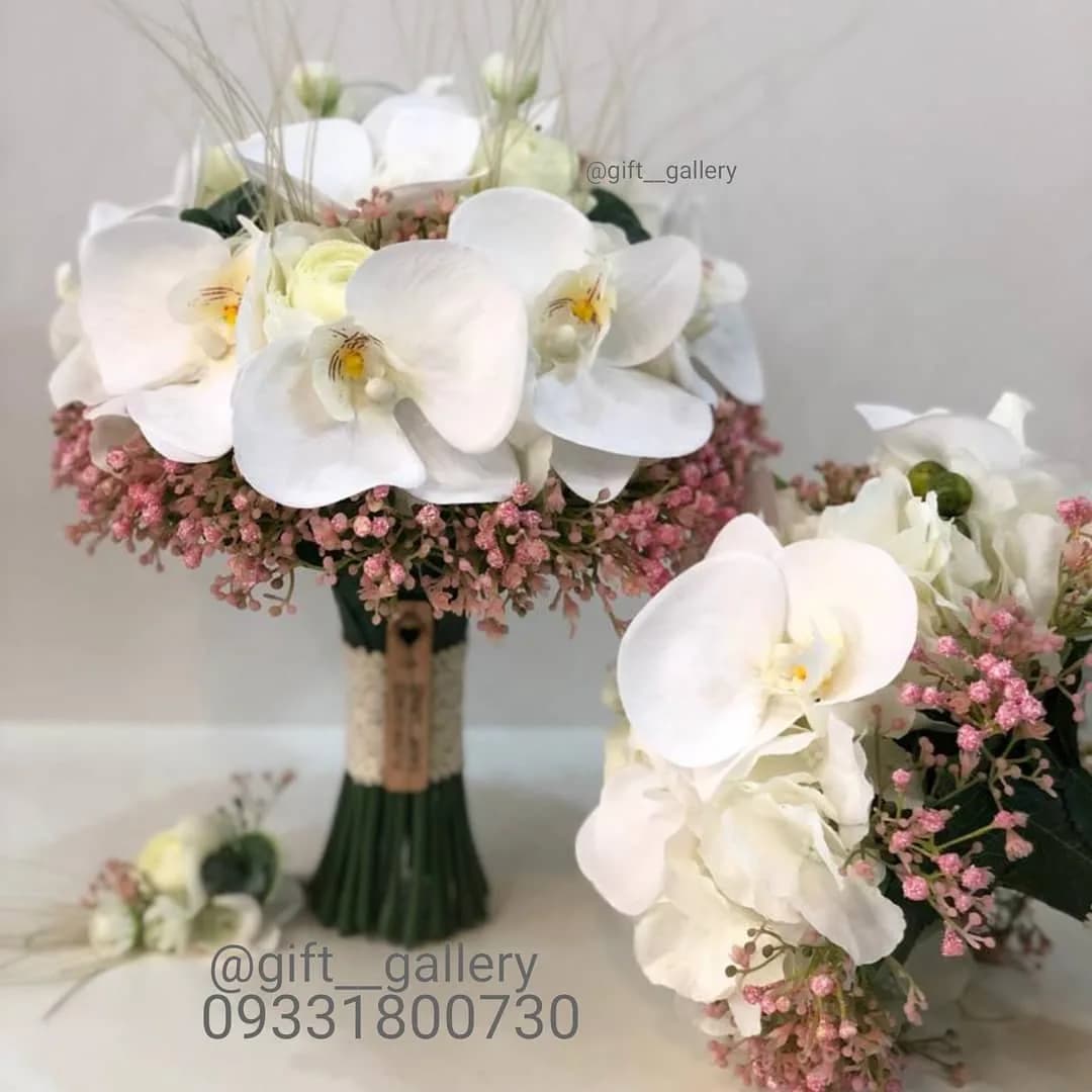 دسته گل عروس مصنوعی