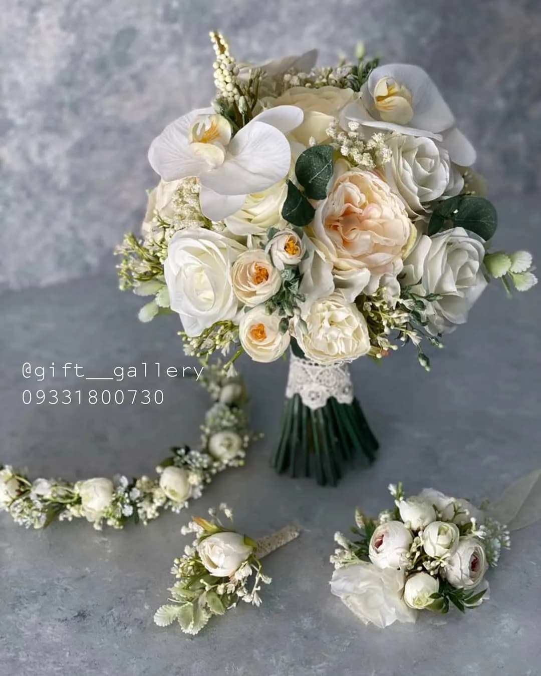 دسته گل عروس مصنوعی