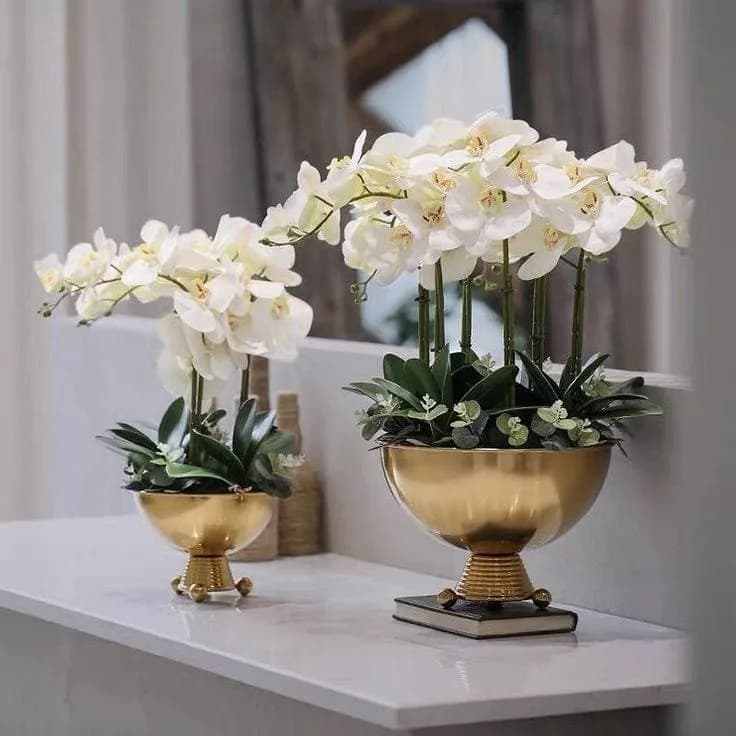 شاخه ارکیده ۹ گل لاتکس
