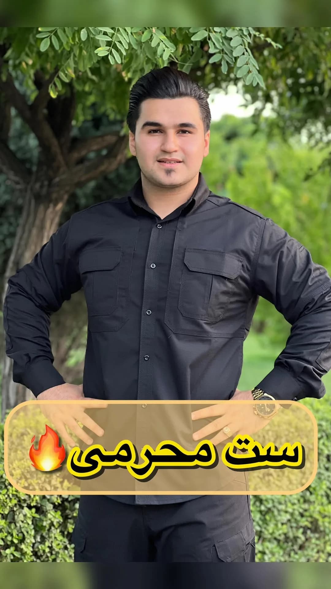 ست پیراهن و شلوار مشکی، پیراهن آستینبلند، شلوار راسته