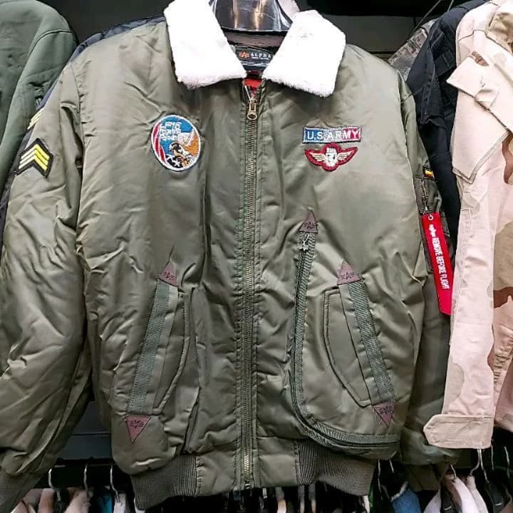 کاپشن خلبانی یقه خزدار U.S Army