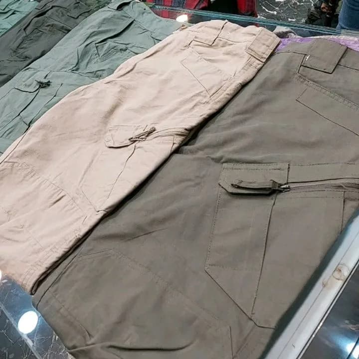 شلوار تاکتیکال، رنگ زیتونی تیره، کارگو