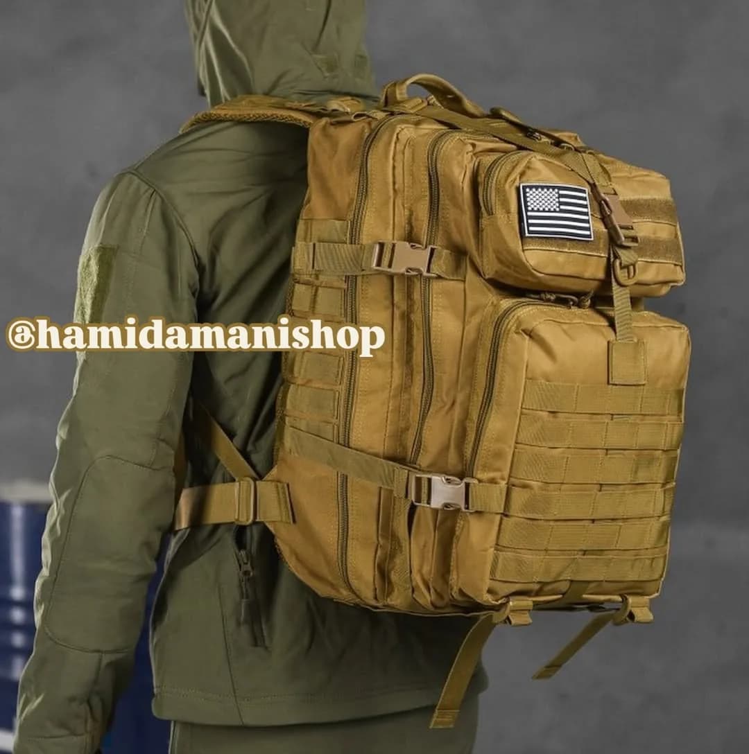 کوله تاکتیکال ۵۰ لیتری، رنگ کرم