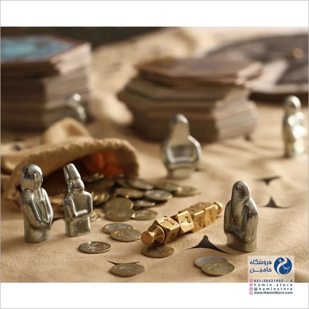 بازی فکری زار — رنگ قهوه‌ای — نمای جزئیات — زار
