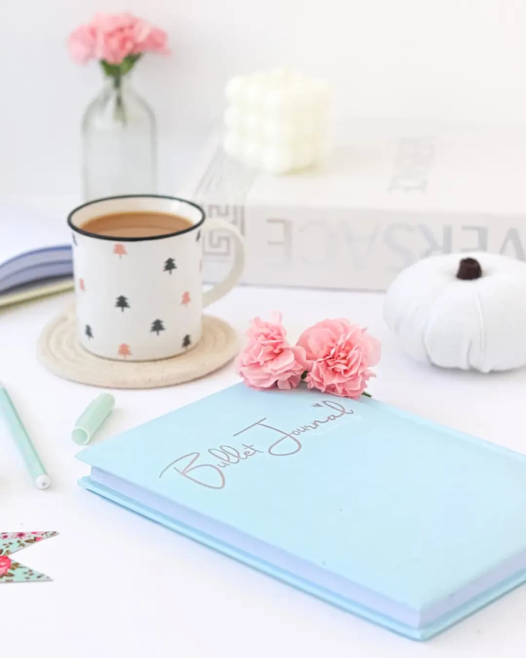 دفتر نقطه‌ای جلد پاستلی