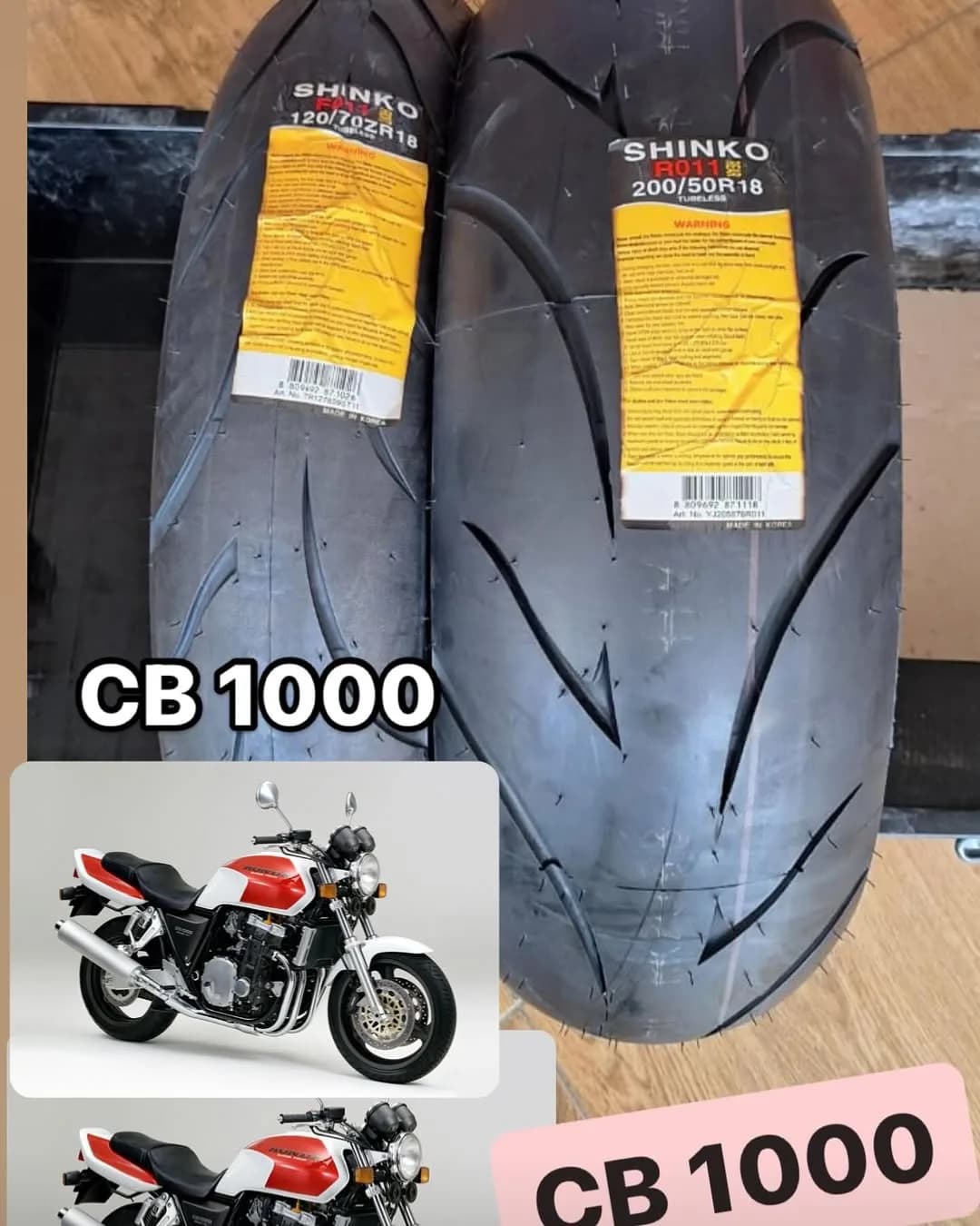 تایر عقب و جلو CB1000