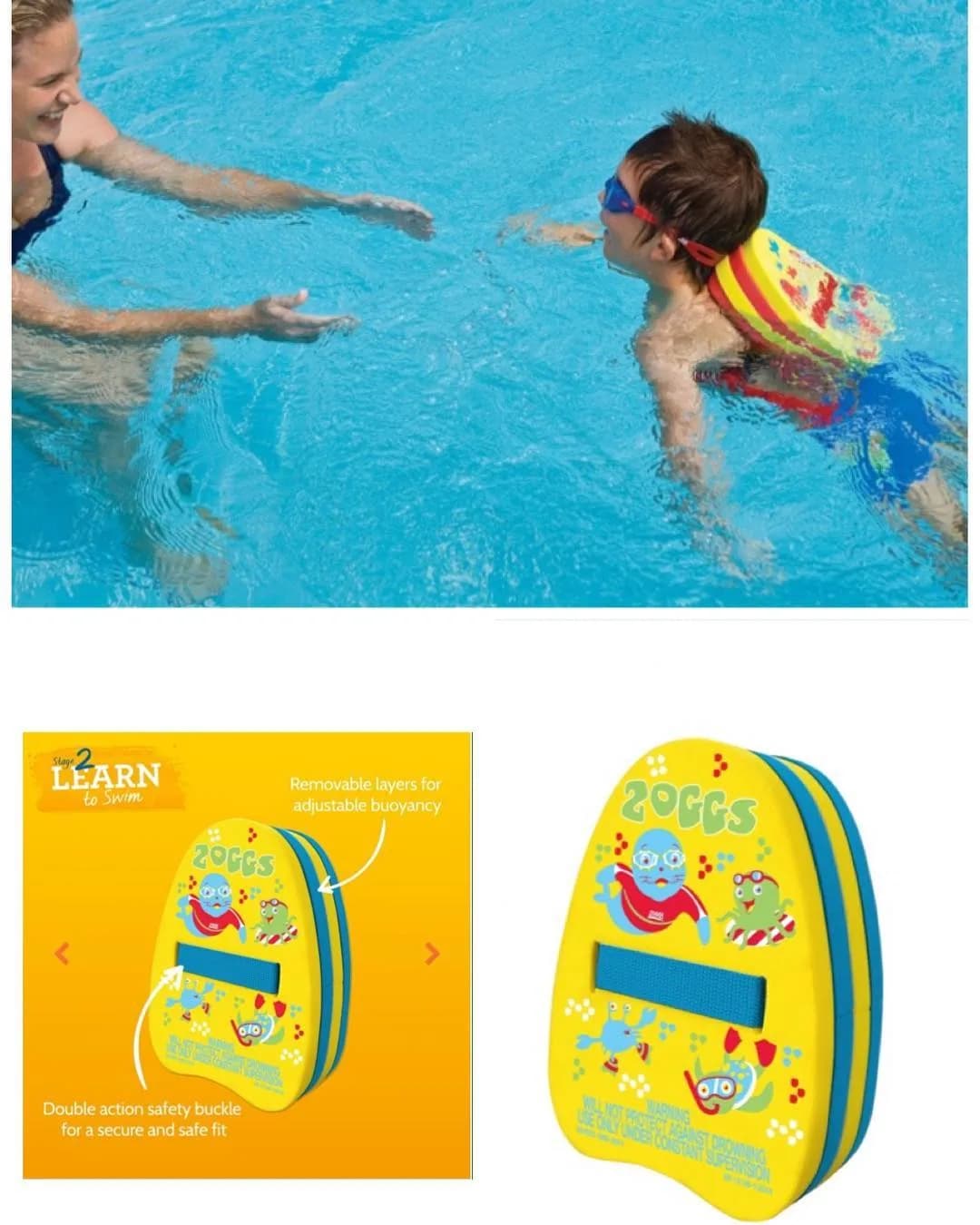 دوقلوی کمربندی آموزش شنا Zoggy Back Float زاگز