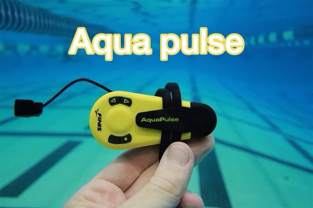 ضربان سنج شنا Aqua Pulse فینیس، رنگ زرد و مشکی، جنس پلاستیک، دستگاه الکترونیکی، بنددار