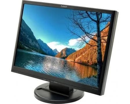 مانیتور پلانار ۱۹ اینچ واید، رنگ مشکی، جنس پلاستیک، رومیزی، صفحه تخت