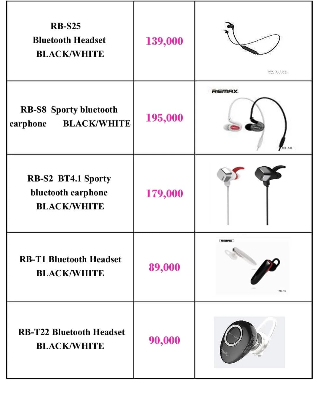 هندزفری بلوتوث RB-S25 ریمکس، رنگ مشکی و سفید، جنس پلاستیک، هندزفری بلوتوث دورگردنی و تکگوشی