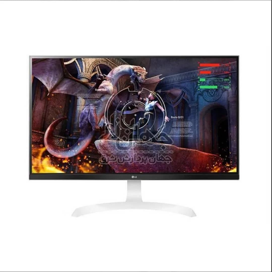 مانیتور ال جی ۲۷ اینچ 27UD69-W LG، رنگ مشکی و سفید، جنس پلاستیک، مستطیلی
