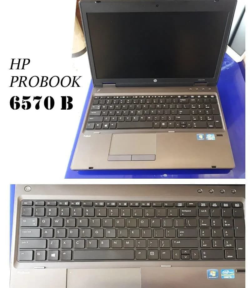 لپتاپ HP ProBook 6570b، رنگ نقرهای و مشکی، جنس پلاستیک، لپتاپ اچپی