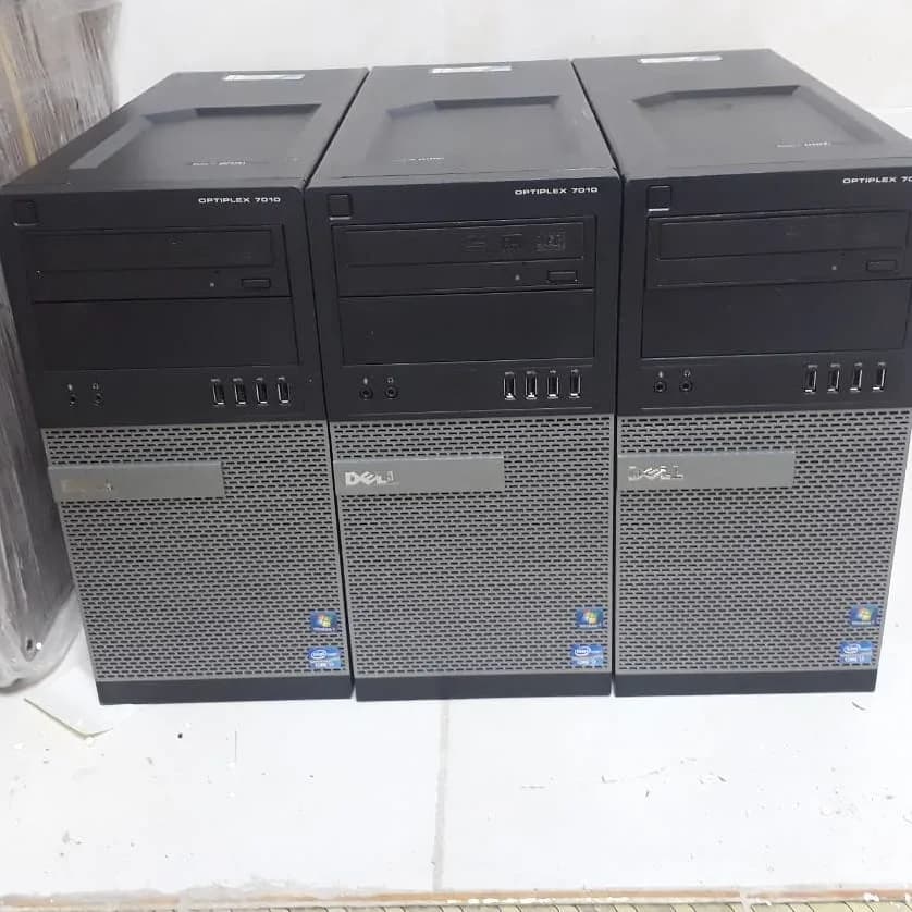 کیس تاور دل 7010 i7 Dell، رنگ مشکی و نقرهای، جنس فلز، کیس دسکتاپ