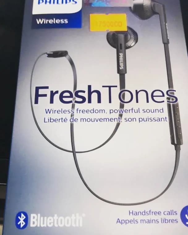 هندزفری بلوتوث فیلیپس FreshTones، رنگ مشکی، جنس پلاستیک، گردنی، بیسیم