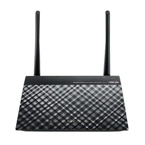 مودم ایسوس DSL-N16 ASUS، رنگ مشکی، جنس پلاستیک، طرح هندسی، دو آنتن