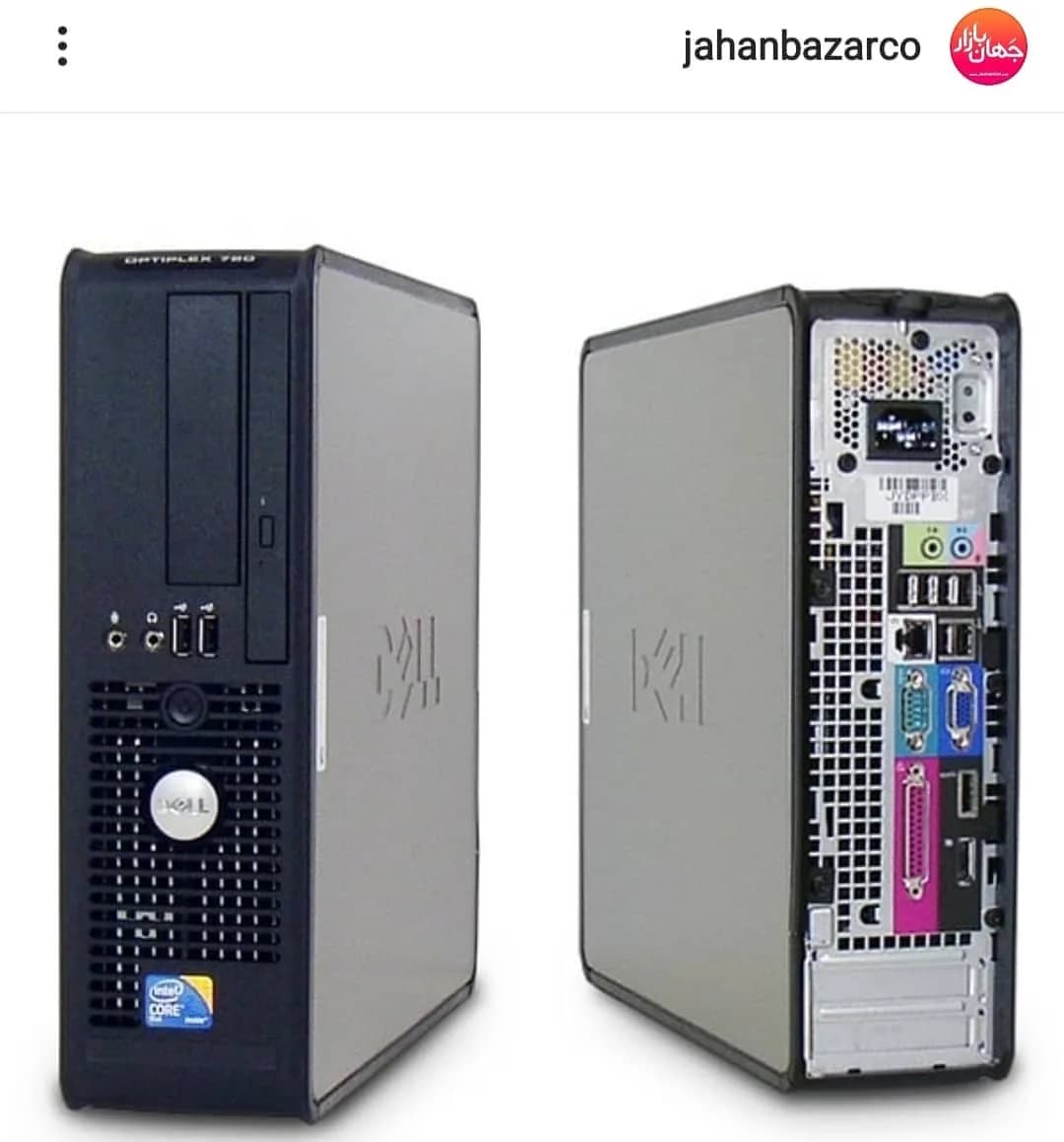 کیس Dell OptiPlex 780، رنگ مشکی و نقرهای، جنس فلز، کیس Dell Optiplex