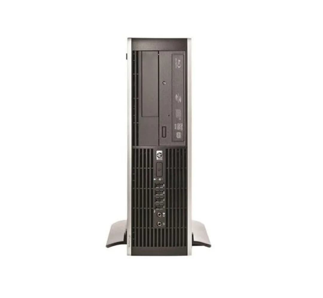 کیس اچپی 8100 i5 HP، رنگ خاکستری و مشکی، جنس فلز و پلاستیک، مستطیلی خوابیده