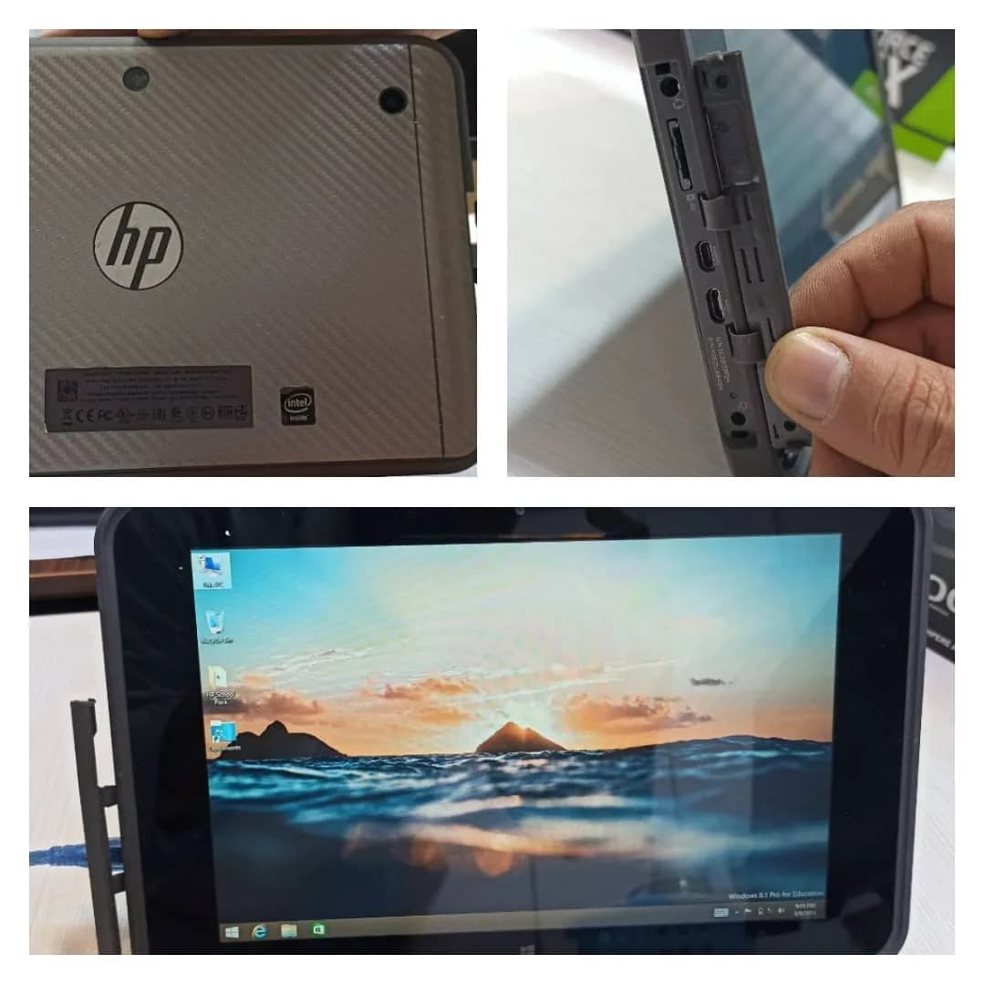 تبلت ویندوزی HP Pro 10 EE G1، رنگ خاکستری، جنس پلاستیک، لمسی با قاب پشت
